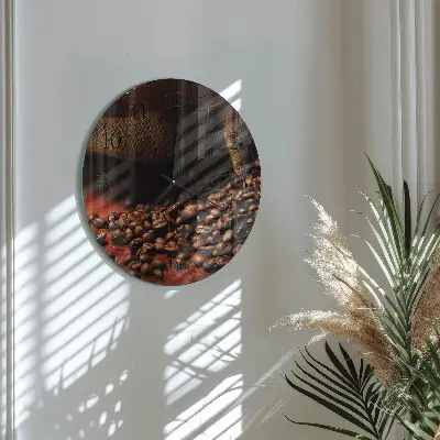 Ronde glazen klok Koffiebonen