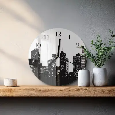 Ronde glazen klok Gebouwen