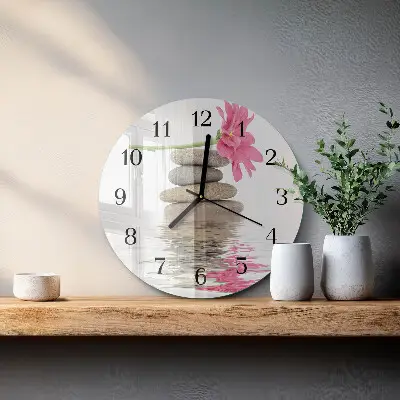 Klok glas met opdruk rond Stenen