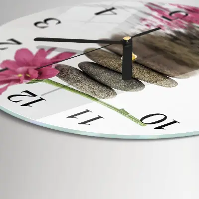 Klok glas met opdruk rond Stenen