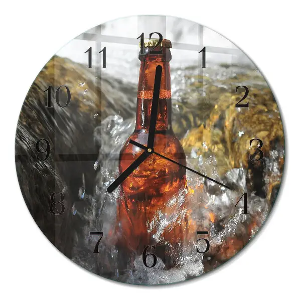 Ronde glazen klok Bier