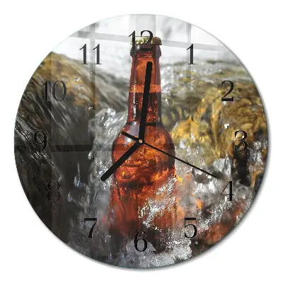 Ronde glazen klok Bier