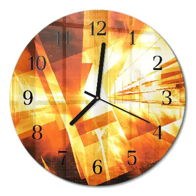 Ronde glazen klok Abstractie