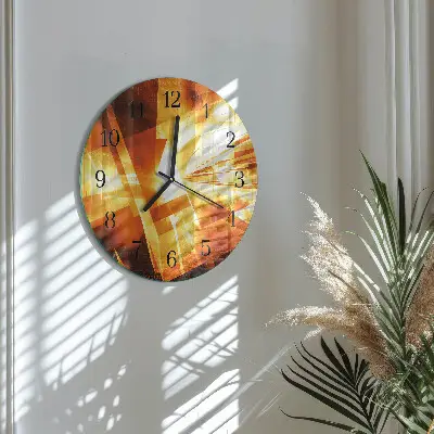 Ronde glazen klok Abstractie