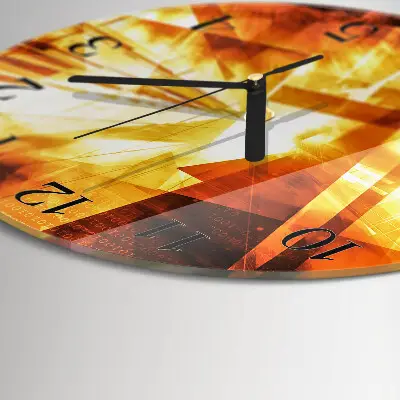 Ronde glazen klok Abstractie