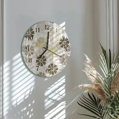 Ronde glazen klok Bloemkunst