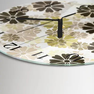 Ronde glazen klok Bloemkunst