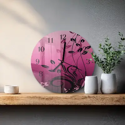 Ronde glazen klok Bloemkunst