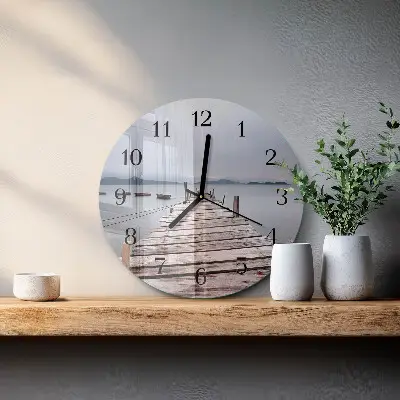 Ronde glas klok Netwerk