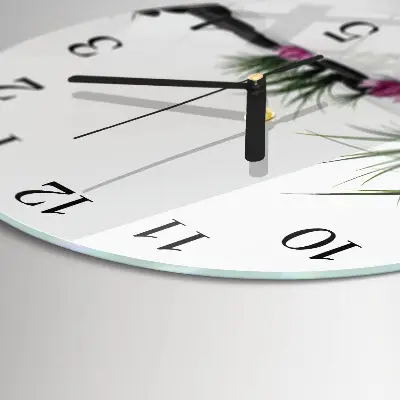 Klok glas met opdruk rond Lotusbloem