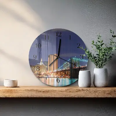 Ronde glazen klok Horizontale brug