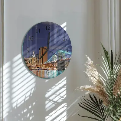 Ronde glazen klok Horizontale brug