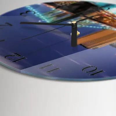 Ronde glazen klok Horizontale brug