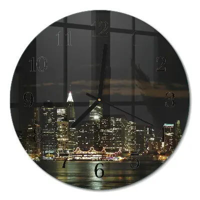 Klok glas met opdruk rond Horizon