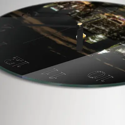 Klok glas met opdruk rond Horizon