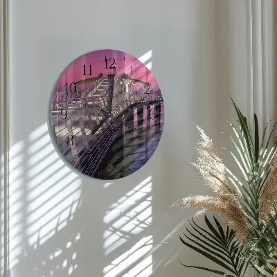 Ronde glazen klok Pier