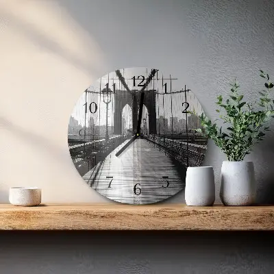 Ronde glas klok Brug