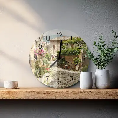 Ronde glas klok Bloemensteeg