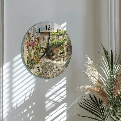 Ronde glas klok Bloemensteeg