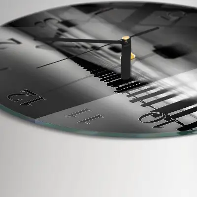 Ronde glas klok Zee
