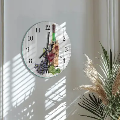 Ronde glas klok Druiven voor wijn