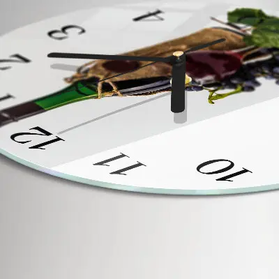 Ronde glas klok Druiven voor wijn