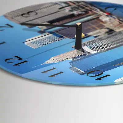 Ronde glazen klok Horizon