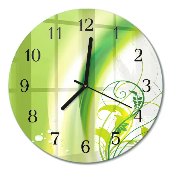 Ronde glas klok Modelplant