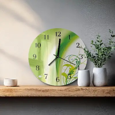 Ronde glas klok Modelplant