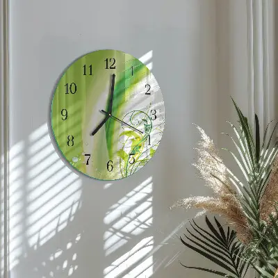 Ronde glas klok Modelplant