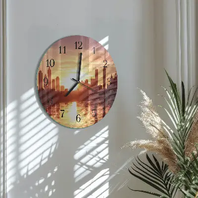 Klok glas met opdruk rond Horizon