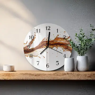 Klok glas met opdruk rond Water