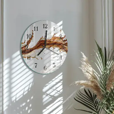 Klok glas met opdruk rond Water
