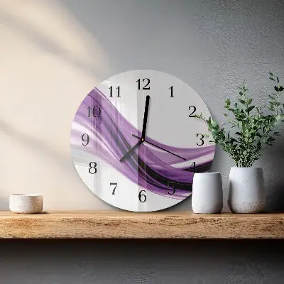 Klok glas met opdruk rond Abstracte kunst
