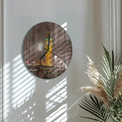 Ronde glazen klok Big ben