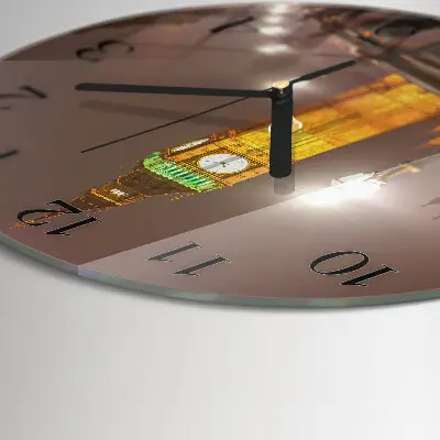 Ronde glazen klok Big ben