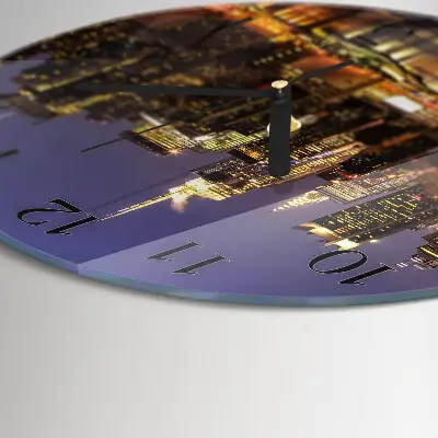 Ronde glas klok Horizon