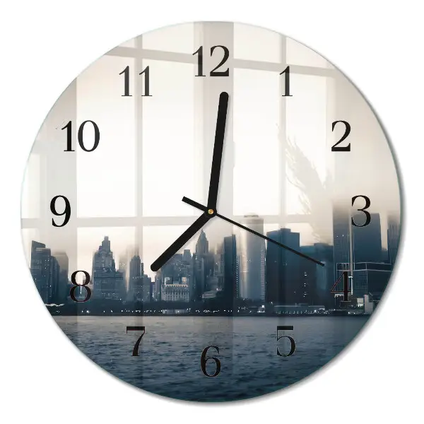 Klok glas met opdruk rond Horizon