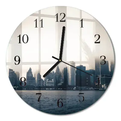 Klok glas met opdruk rond Horizon
