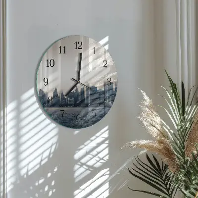 Klok glas met opdruk rond Horizon