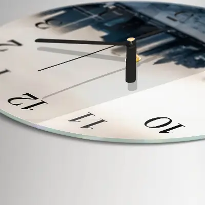 Klok glas met opdruk rond Horizon