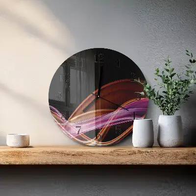 Klok glas met opdruk rond Abstracte kunst