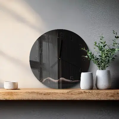 Wandklok glas decoratie rond Vrouw