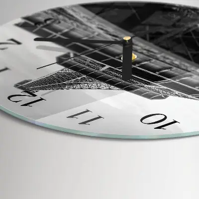 Ronde glazen klok Eiffeltoren parijs