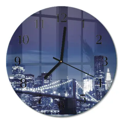 Klok glas met opdruk rond Horizon