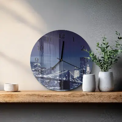 Klok glas met opdruk rond Horizon