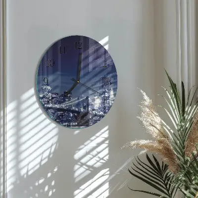 Klok glas met opdruk rond Horizon