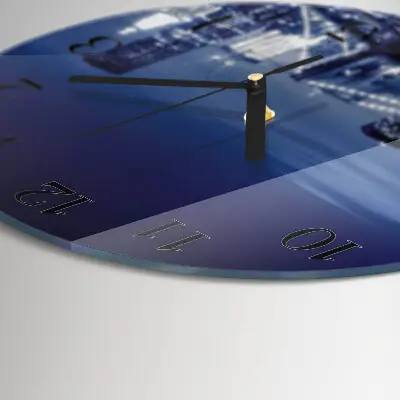 Klok glas met opdruk rond Horizon