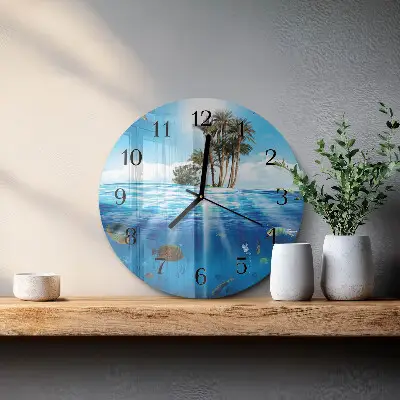 Ronde glazen klok Viseiland