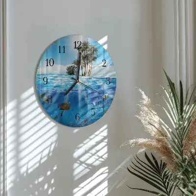 Ronde glazen klok Viseiland